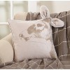 Deer Head Square Throw Pillow Red - Saro Lifestyle - 3 of 3