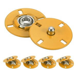 Unique Bargains Alloy Invisible Durable High Hardness Buckle Fasteners Press Studs Buttons 5 Pcs - 1 of 4