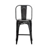 Treasure Trove Accents 2pk Inkwell Counter Height Dining Chairs Black: Sturdy Metal Frame, No Assembly Required - 3 of 4