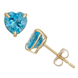 Designs By Gioelli 10K Gold Gemstone Stud Earrings - 1 of 2