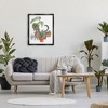 Stupell Industries Grey Cat Pet Terracotta House Plants Tropical Monstera Floating Frame Canvas Art, Black, 25" x 31" - 3 of 4