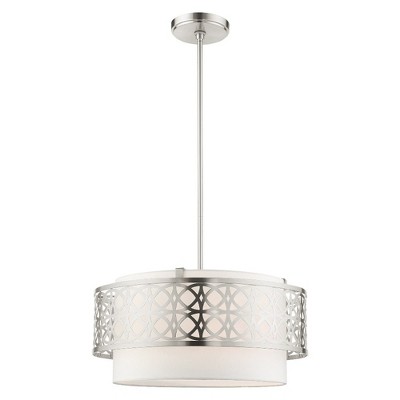 Livex Lighting Calinda 4 - Light Pendant in  Brushed Nickel