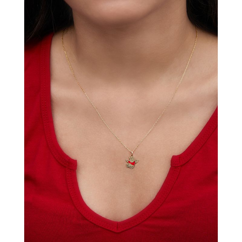 Disney Classics Winnie the Pooh 14k Gold Winnie the Pooh Red Shirt Pendant Necklace, 18", 2 of 6