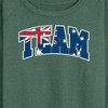 Women's - Instant Message - Team Australia Lightweight French Terry Wide Neck Long Sleeve Graphic Shirt - 2 of 4