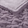 FIONECA Ruched Fur Throw 50x60" - 3 of 4