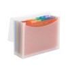 Smead Poly Expanding File, 12 Dividers, Flap and Cord Closure, Letter Size, Wave Pattern Clear with Rainbow Colored Dividers (70723) - 4 of 4