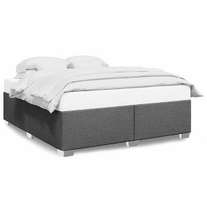 vidaXL Bed Frame Dark Grey - 1 of 4