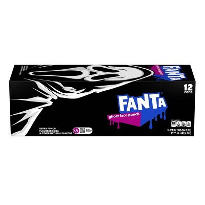 Fanta Ghost Face Dark Berry Punch Soda - 12pk/12 fl oz Cans