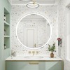 32 Inch LED Bathroom Mirror with Smart Touch Control, Dimmable Anti-Fog Vanity Mirror, Wall Mounted/Plug-in, HD Glass for Makeup, Bedroom & Entryway - 3 of 4