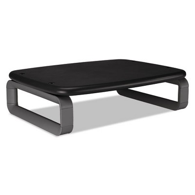 Kensington Monitor Stand with SmartFit, For 24" Monitors, 15.5" x 12" x 3" to 6", Black/Gray, Supports 80 lbs