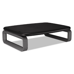 Kensington Monitor Stand with SmartFit, For 24" Monitors, 15.5" x 12" x 3" to 6", Black/Gray, Supports 80 lbs - 1 of 4