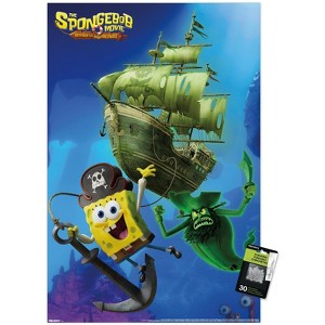 Trends International Nickelodeon The SpongeBob Movie: Search for SquarePants (2025) - Flying Dutchman Chasing Unframed Wall Poster Prints - 1 of 4