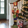 LuxenHome 36.22" LuxenHome 3Ft Tall Traditional Nutcracker Drummer Soldier with Lights Multicolored - 2 of 4