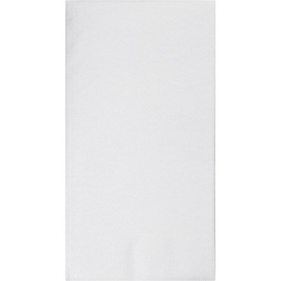 50ct White Buffet Airlaid Solid Napkins