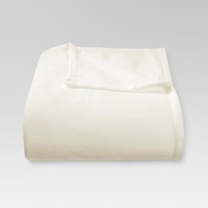Twin Microplush Bed Blanket Sour Cream - Threshold , Sour Ivory