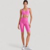 Anna-Kaci Active Women's V-Neck Double Strap Sports Bra Top with Lightweight Stretch Fabric and Soft Support - 4 of 4