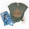 Simply Sage Market Cursive Fall Leaf Short Sleeve Tee - 3 of 4