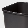 7gal Wastebasket Black - Brightroom™: Compact 7.7 Gallon Indoor Trash Can, Rectangle, Polypropylene, Open Top, Dorm Use - image 3 of 3