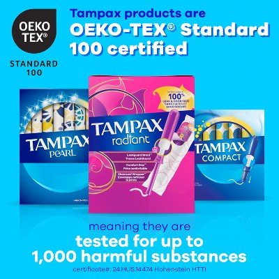 Tampax Pearl Super Plus Absorbency Tampons - Unscented - 100ct