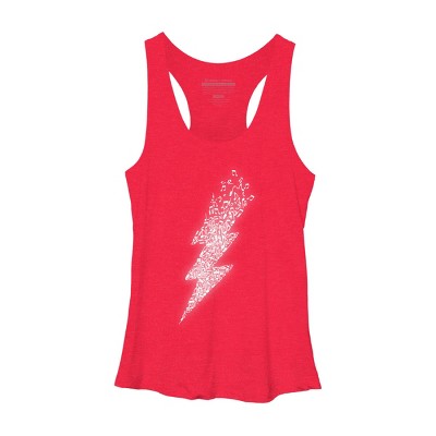 Women's Design By Humans Electro Music By radiomode Racerback Tank Top