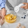 VEVOR Digital Electric Hand Mixer, 5-Speed, 200W Portable Electric Handheld Mixer, with Turbo Boost Beaters Dough Hooks Whisk Storage Bag,White - 2 of 4