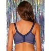 Allegra K Women's Floral Lace Adjustable Straps Full Coverage Push-up Bras  Blue 38f : Target