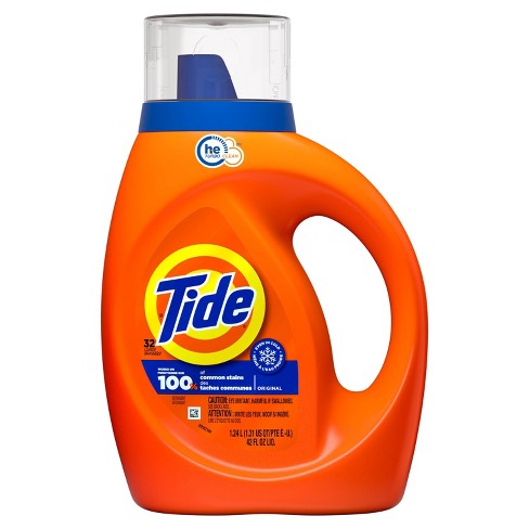 Tide High Efficiency Liquid Laundry Detergent Original 42 fl oz