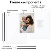 Americanflat 12x18 Floating Picture Frame - Fits 11x17 Photos or Smaller- Slide-In Photo Frame - Fusion Float Collection - Black - 4 of 4