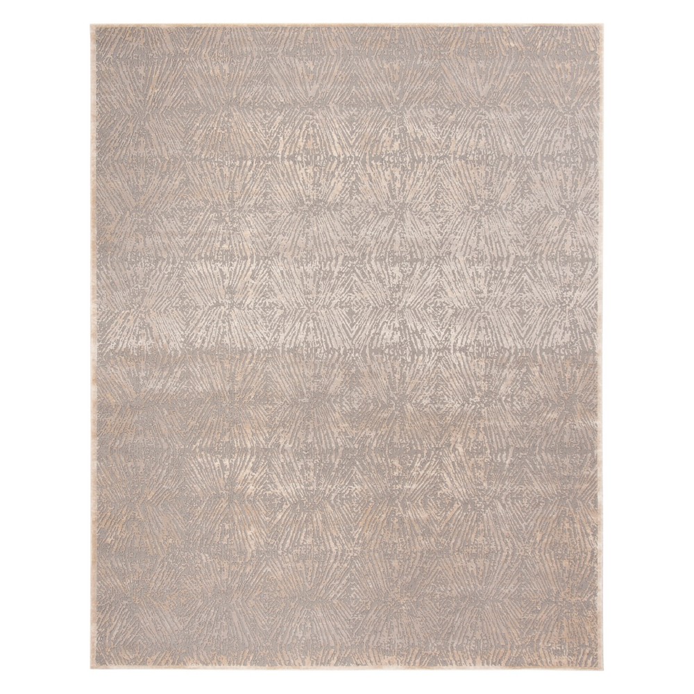 9'x12' Geometric Area Rug Ivory/Gray - Safavieh