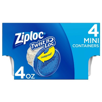 Ziploc Twist 'n Loc Mini containers - 4ct