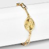 Bijoux Sport by Luv Aj MLB Gold Plated Brass Oval Coin Bracelet - image 2 of 4