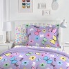 Reversible Sweet Butterfly Mini Bed in a Bag Purple/Blue - Dream Factory - 2 of 4