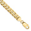 Black Bow Jewelry Men's 10k Yellow Gold 9.3mm Hollow Miami Cuban (Curb) Chain Bracelet - 3 of 4