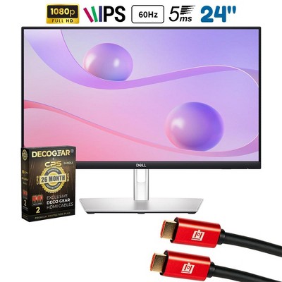 Dell 24" FHD 60Hz 16:9 5ms IPS Touch Monitor, Black with Extended Protection Bundle