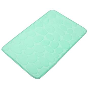 Unique Bargains Memory Foam Bathroom Mat Non Slip Soft Bath Mats Rugs  Machine Washable 2 Pcs Khaki 31x19 : Target