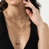 SOHI Women's Gold Heart Layered Necklace - 4 of 4
