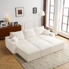 Modern 3-Seater Sofa with Plush Corduroy and Neck Support for Living Room -3irtyhousy - 2 of 4
