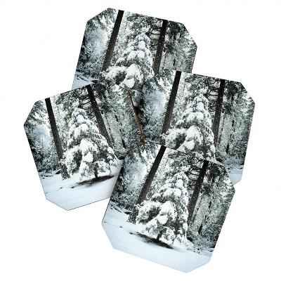 Bree Madden Winter Snow Set of 4 Coasters - Deny Designs