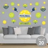 Big Dot of Happiness Let’s Rally - Pickleball - Peel and Stick Sports Decor Vinyl Wall Art Stickers - Wall Decals - Set of 20 - 2 of 4
