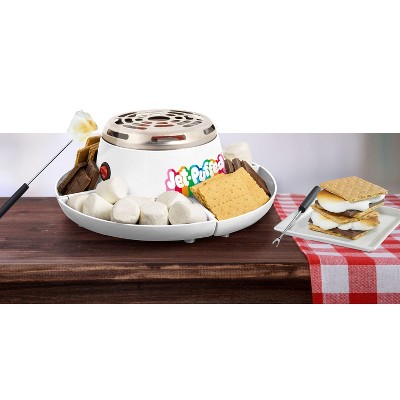 Jet-Puffed White Electric S'mores Maker with Stainless Steel Grate