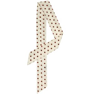 Allegra K Women Polka Dot Heart Print Stripes Skinny Double-Sided Neckerchief - 1 of 4