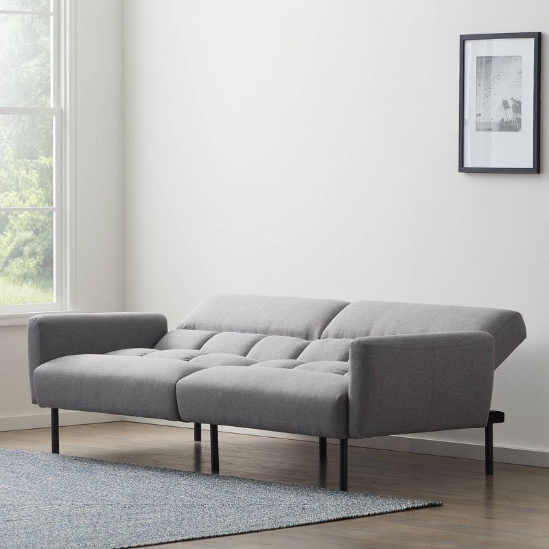 
Comfort Collection Futon Sofa Bed with Box Tufting - Lucid, 5 of 12