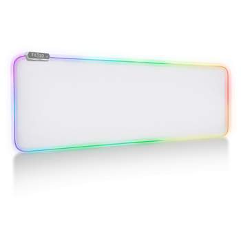 Tilted Nation High Performance RGB Mouse Pad with LED Lighting - White