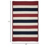 Colonial Mills Portico Braided Rug, Patriotic Stripe 4'x6', Rectangle Shape - 2 of 2