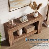 47" Farmhouse Console Table with 2 Tiers and Storage – Large Wooden Sofa Table for Entryway, Hallway and Living Room - 3 of 4
