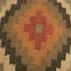 18"x18" Earthtones Southwestern Poly Filled Square Throw Pillow - Rizzy Home: Woven Jute & Wool, Indoor Decor - image 4 of 4