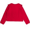 RuffleButts Toddler Girls Flutter Sweatshirt - Red, 2T - 2 of 2