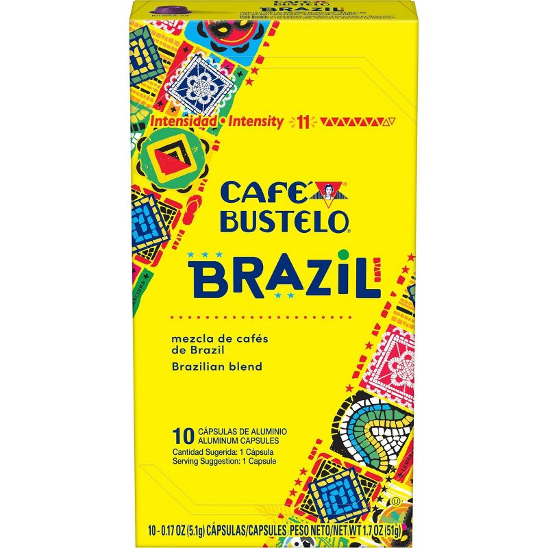 Caf&#233; Bustelo Brazil Nespresso Dark Roast Coffee - 10ct, 1 of 9