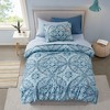 9Pcs Premium Touch BIAB Comforter Set, Metallic Print Trending Design Bedding Set with Matching Shams and Sheets - 2 of 4