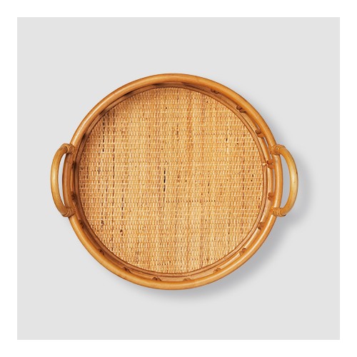 17" Rattan Decorative Coil Round Serving Tray - Opalhouse™ designed with Jungalow™